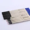 Refills 5 black and 5 BLue ink refill for Stationery 0.5 roller ball pen Refills 230729