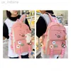 School Bags School Backpack Set Cute Decoration Lightweight Waterproof Large Capacity Student Backpack Youth Girls Boys Leisure Travel Shoulder Bag Z230801