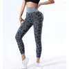 Leggings pour femmes femmes imprimé léopard Sport sans couture taille haute élastique Yoga Gym pantalon d'entraînement femme