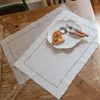 Table Napkin Plain Serving Cloth Napkins Japanese Dining Mat Cotton Durable Tea Towels For Kitchen Wedding Decoration