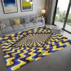 Tapis Alfombra 3D Motif Abstrait Tapis pour Salon Chambre Grande Surface Tapis Enfants Jouer Tapis De Sol Enfant Vortex Illusion Tapis R230731