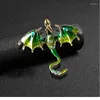 Brosches Emalj Dragon Brooch Kvinnor och män mode Animal Pin 4 Colors Spring Design