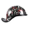 Nouveau casque de moto visage ouvert rétro demi moto protection course hors route casco moto capac HZYEYO H-998231E