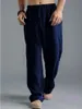 Men's Large Loose Cotton Pants 3xl 4xl 5xl plus sizer Casual Linen Breathable Straight Low Wait Sports Sweatpants Trousers Outfits pants For Men