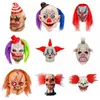 Accueil drôle Clown visage danse Cosplay masque latex fête maskcostumes accessoires Halloween terreur masque hommes effrayant masques/c211