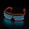 Other Event Party Supplies Glowing Glasses LED Gafas Luminous Bril Neon Christmas Glow Sunglasses Flashing Light Glass for Party Supplies Prop Costumes 230731