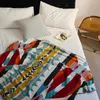 Decken 1x geometrische gestrickte Baumwolldecke im Retro-Stil, leicht, atmungsaktiv, hautfreundlich, superweicher Überwurf für Couch, Sofa, Bett