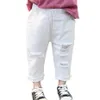 Jeans Girl Toddler Boys Girls Ripped Pants Spring Autumn For Kids Casual Style Clothes 230731