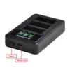 Vakuummatförseglingsmaskin för GoPro Hero 8 Hero 7 Hero8 Black Battery GoPro 5 Hero 6 Battery Akkus + LED USB Charger for Go Pro Hero 8 X0801