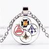 Pendentif Colliers Templiers Croix Rouge Collier Symbole Maçonnique Motifs Créatifs Croisés Salomons Pendentifs Tour De Cou Pour Hommes Drop Dh0Of