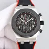 Haut de gamme Classic Watches Match Business Business Quartz Movement Move Watch 42mm 44mm Rubber avec Sapphire Mirror Wristwatches Montre de Luxe Cadeaux pour