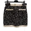 Skirts Designer High quality sequin vest for women in spring and summer, new niche, unique foreign style, versatile short top celebrities ME11