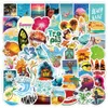 10 50pcs na zewnątrz Hawaje Naklejki surfingowe Summer Tropical Beach Surfing Waterproof DIY Surfboard Surfboard Dokerpa naklejka