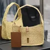 Straw Designer Bag Underarm Hobo Bag Beach Bag Designers Purse Mirror Quality Bags Women Shoulder Bags Top Quality Luxury Hand Woven Lafite Cowhide Card Coin Bags