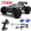 ElectricRC Car SCY 16101 16102 1 16 75KMH ou 50KMH 4WD RC Car avec LED Télécommande Haute Vitesse Drift Monster Truck pour Enfants 230729