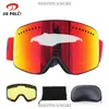 Ski Goggles Double Layer Magnetic Lens Skiing Anti fog UV400 Snowboard Men Women Glasses Eyewear 230729