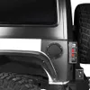 Fuel Filling Door Lock Gas Fuel Tank Cover with Icon American Flag Compatible with Jeep-Wrangler 2007--JK Universal209G