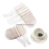 Coffee Tea Tools 100 Pcs/Lot Round Filter Bags Tool Disposable Strainers Natural Unbleached Paper Teas Infuser Dstring Empty Bag Dro Ot76M