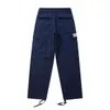 Mens Pants North American High Street Brand Carhart Pure Cotton Five Point Check Multi Pocket Overalls Alla typer av mode