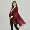 Cachecóis Marca 2023 Inverno Macio Cachecol Feminino Quente Xale Senhoras Vintage Cobertor Grosso Envoltório Poncho Capes Feminino Cashmere Pashmina