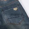 Jeans Masculino Design Vintage Italiano Jeans Masculino Cor Escura Calças Jeans de Algodão Ajuste Reto Jeans Rasgados Para Homens Moda Jeans Clássicos homme J230728