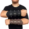 Fingerless Gloves Medieval Arm Armor Cuffs Men Cosplay Wrist Bracers With Rivet Lace-up Retro Knight Gauntlet Adjustable Adult Cycling Guard