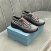 2023-Designers Men Knitted Shoes Dustbag Classic Wide Flat Platform Sneakers Summer Trainers Splicing Stylist Shoe