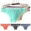 Underpants Ultra-Thin Transparent Briefs Man U Pouch Lingerie Breathable Gay Underwear Sissy Panties For Men Plus Size 3X