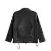 High version men women leather jackets Classic 1V 3D embossing zipper Jacket Fashion work coat luxury designer jacket motorcycle Leather coats