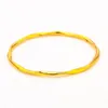 Bangle Yellow Gold Color Cuff Bangles For Women Round Circle Armband Justerbart Pulserus Mujer Fashion Jewelry Bijoux