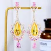 Dangle Earrings KellyBola Exclusive Luxury Clear Crystal Pendant Women's Wedding Party Anniversary Daily Fashion Jewelry Accessories