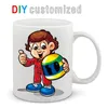 Tumblers DIY Customized 350ML 12oz Ceramic Mug Print Picture Po Text Personalized Coffee Milk Cup Creative Present Cute Gift 230731