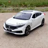 Arabalar Diecast Model Arabalar 132 Alaşım Honda Civic Metal Model Araba Die Cast Ses Işık Minyatür Simülasyon Aracı Çocuklar için Dekorasyon