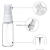 Bouteilles d'emballage 30 ml 1 oz en plastique transparent vaporisateur de brouillard fin rechargeable petite bouteille vide portable pour les huiles essentielles de voyage Pers Drop Deli Otzsp