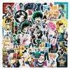 100pcs autocollant de voiture Cartoon Anime Stickers My Hero Academia Graffiti Boku No Hero Academia Character Decal Laptop Car Kids Sticker272s