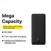 Połączone banki z telefonu komórkowego Baseus 20W Power Bank 30000 mAh Portable Charger PowerBank Szybkie ładowanie zewnętrznej baterii dla iPhone'a 8-14 Seria L230731