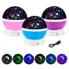 Galaxy Projector Starry Sky Rotating LED Night Light Planetarium Sypialnia gwiazda nocna światła księżyca światło dla dzieci lampa prezentowa