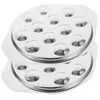 Conjuntos de louça 2 pçs prato bola escargot cozinha ferramenta rosqueamento caracol aço inoxidável 12 furos suporte alicate servindo gadget