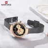 Andra klockor Luxury Brand Naviforce Ladies Watch Fashion Creative 3D Rose Women Business Wrist Watches Waterproof Clock Relogio Feminino 2019 J230728