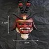 Innendekorationen Samurai Kabuto Helm Hannya Japanischer Oni – Auto-Rückspiegel-Charm-Zubehör222b