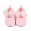 Babyschoenen Suefunskry Baby Meisjes Prinses Schoenen Zachte Boog Bloem Antislip Bodem Walker Peuter Crib 0-18Months