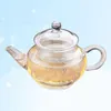 Dinnerware Sets Black Teapot Coffee Carafe Glass Kettle Loose Leaves Transparent Heat-resistant