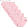 Maternity Intimates Mutandine da donna 5PCS Senza cuciture a forma di V Maternità Gravidanza Intimo sotto la protuberanza per abito Jeans Femme incinta Slip in cotone Z230801