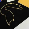 Dames Designer Sieraden Brief Hanger Ketting Klassieke Merk Sieraden Meisjes Feestornamenten Bruiloft Accessoires met Doos