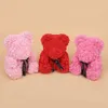 Decorative Flowers Wreaths Valentines Day Gift Rose Bear Artificial Flower 2540CM Teddy For Women Girlfriend Birthday Gifts 230731