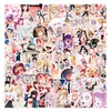 Autosticker 10 50 100 pcs sexy hentai waifu stickers anime pinup meisje graffiti vinylsticker voor laptop gitaar telefoonhoes muur adul259t