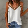 Débardeurs femme femme Camisole sangle sans manches grande taille gilet sans couture Deep-V couleur unie Crop hauts Slim Fitness été basique 2023 vêtements