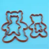 Baking Moulds 4 pcslot Bear Biscuit Mold Tool Cookie Cutter Toast Food Grade Plastic Fondant Cake Decorating E070 230731