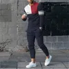 Mens Tracksuits 3D Stripe Pattern Casual Long Sleeve Tshirt Baddie 2 Piece Set Fashion Clothing Male Tracksuit Sports Sweatshirt 230731