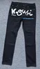 2023 Kusbi Jeans Mens Designer Pantaloni Ksb Uomo Primavera / Estate Lavato Consumato con Fori Slim Fit Stretch 30-4085zf